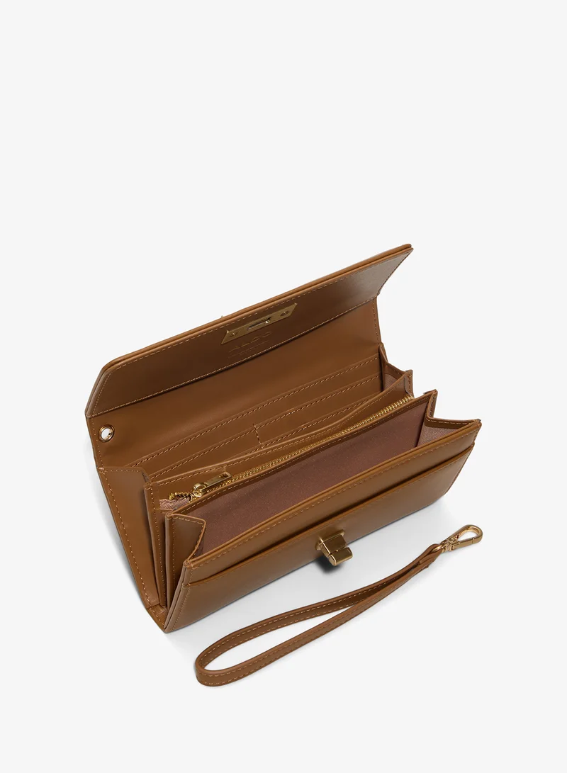 ALDO  Feliciana Logo Detail Flap Over Wallet for Women | Best Price UAE